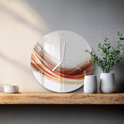 Orologio rotondo Linee astratte