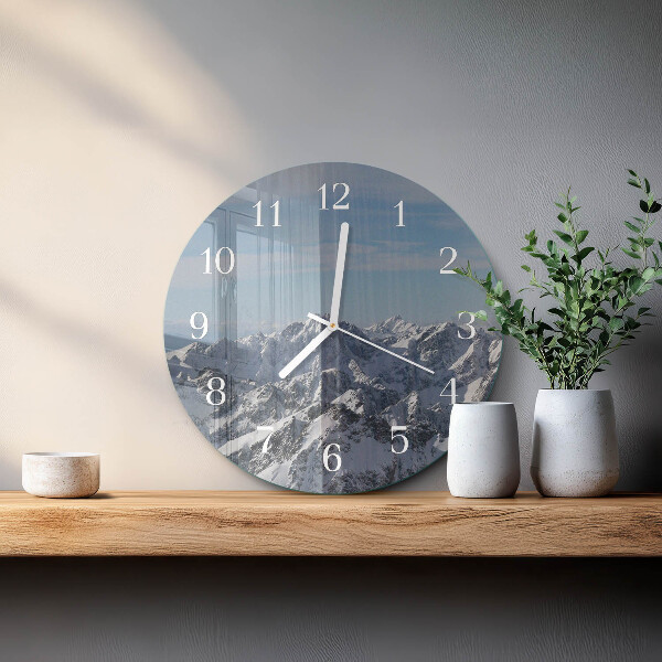 Orologio rotondo Montagne
