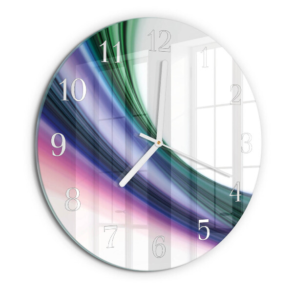 Orologio rotondo Linee astratte