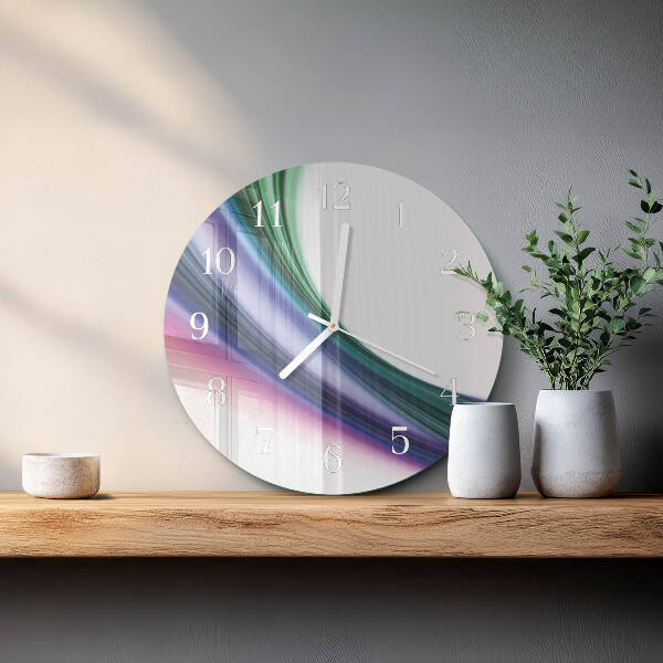 Orologio rotondo Linee astratte