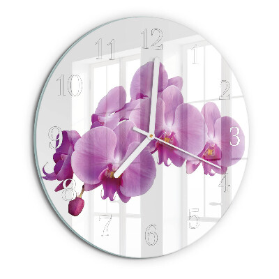 Orologio rotondo Orchidea
