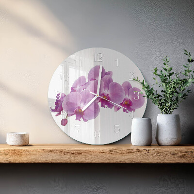 Orologio rotondo Orchidea