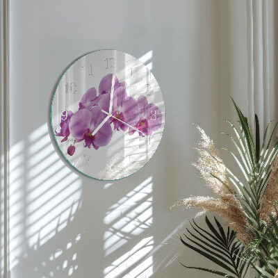 Orologio rotondo Orchidea