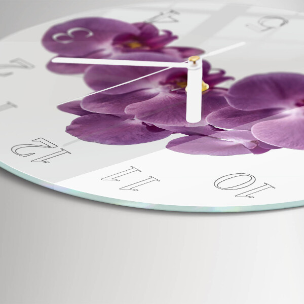 Orologio rotondo Orchidea