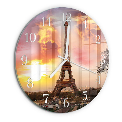 Orologio rotondo Torre Eiffel Parigi