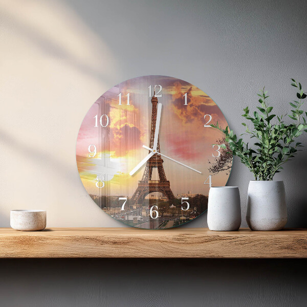 Orologio rotondo Torre Eiffel Parigi