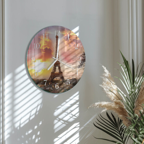 Orologio rotondo Torre Eiffel Parigi