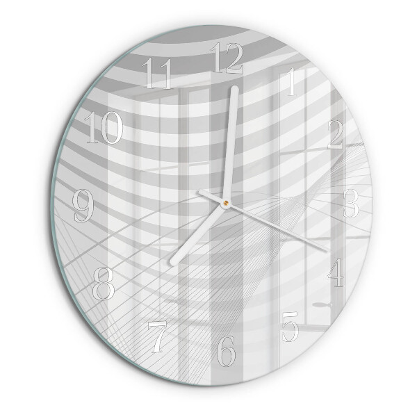 Orologio rotondo Linee astratte