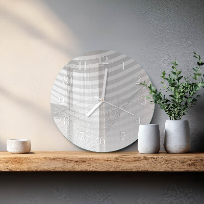 Orologio rotondo Linee astratte