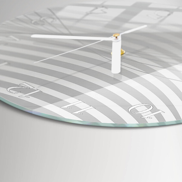 Orologio rotondo Linee astratte