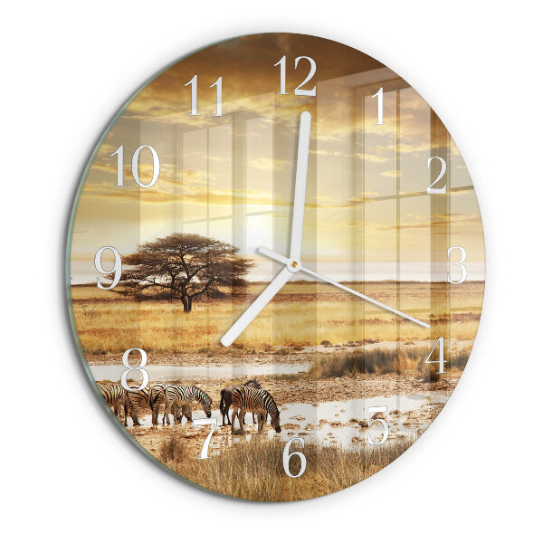 Orologio rotondo Zebre