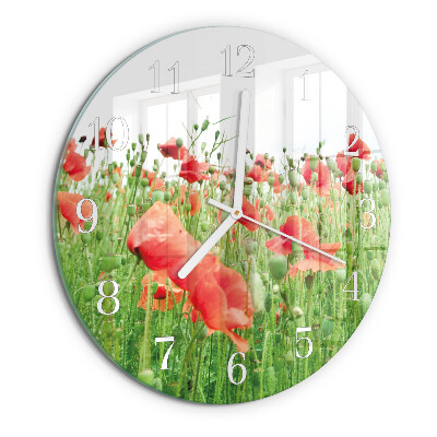 Orologio rotondo Papaveri
