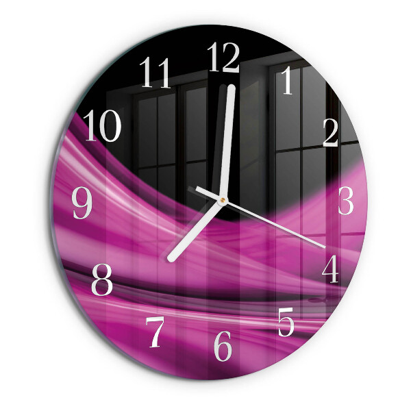Orologio rotondo Linee astratte