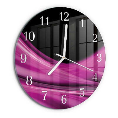 Orologio rotondo Linee astratte