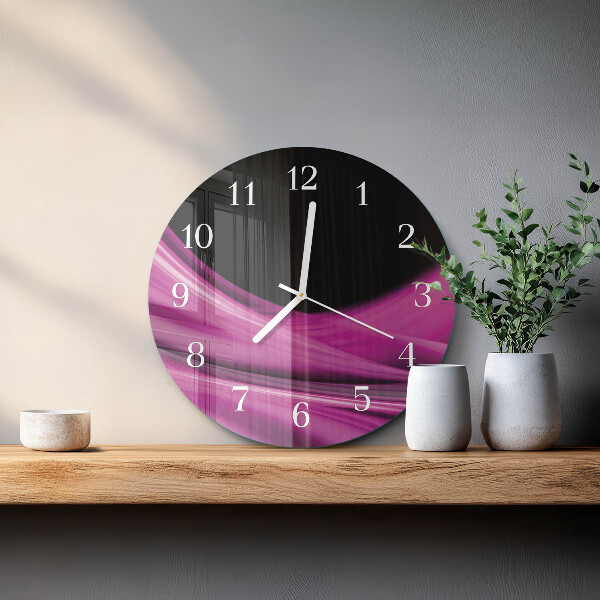 Orologio rotondo Linee astratte