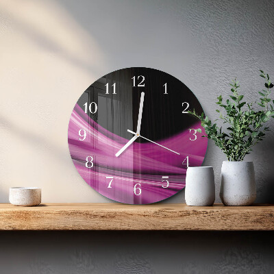 Orologio rotondo Linee astratte