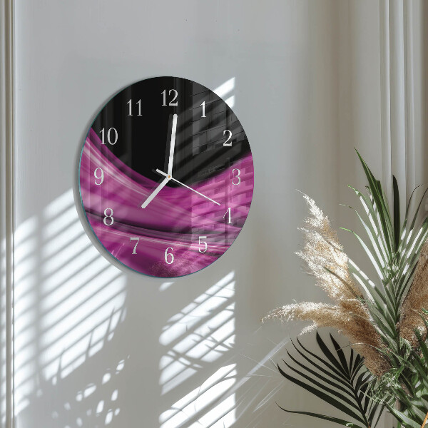 Orologio rotondo Linee astratte