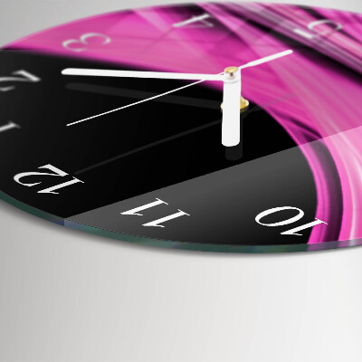 Orologio rotondo Linee astratte
