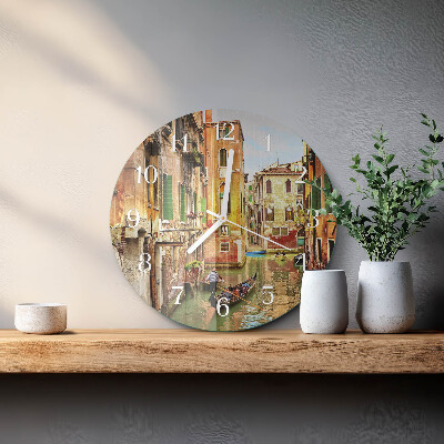 Orologio rotondo La barca veneziana