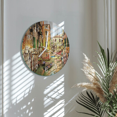 Orologio rotondo La barca veneziana