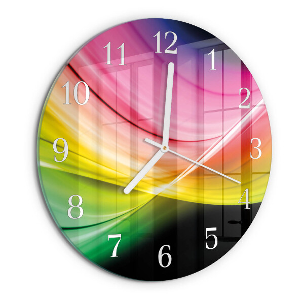 Orologio rotondo Linee astratte