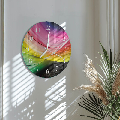 Orologio rotondo Linee astratte