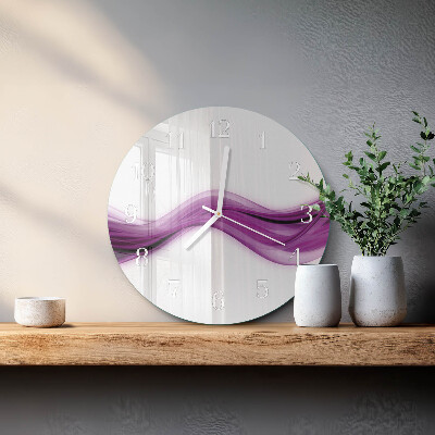 Orologio rotondo Linee astratte