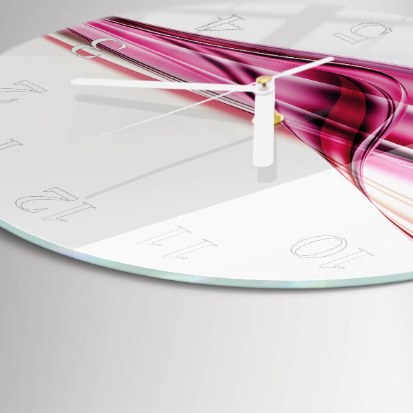 Orologio rotondo Linee astratte