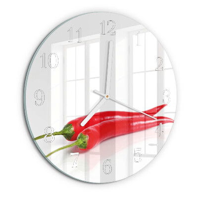 Orologio rotondo peperoncini