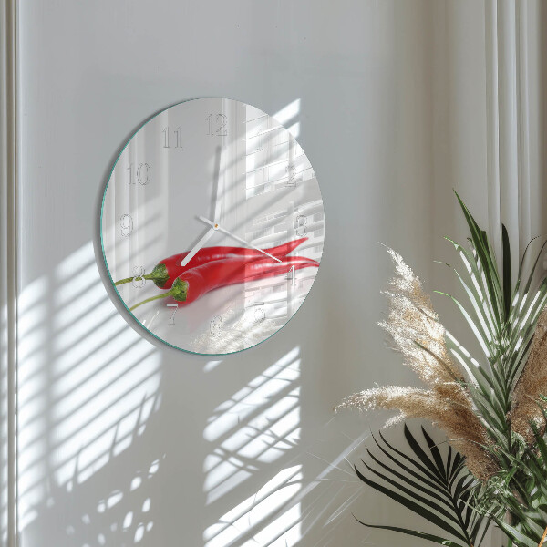 Orologio rotondo peperoncini