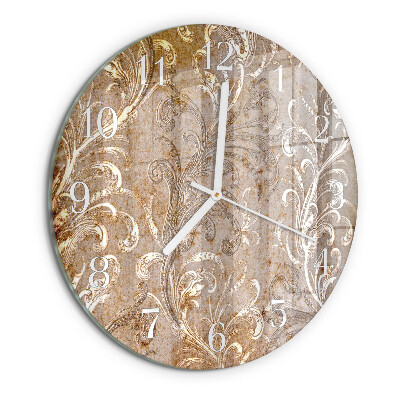 Orologio rotondo Motivo floreale