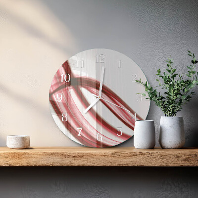 Orologio rotondo Linee astratte