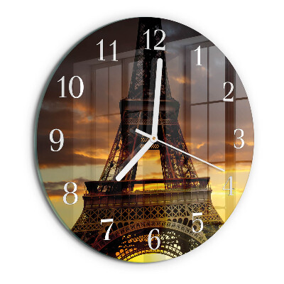 Orologio rotondo Torre Eiffel Parigi