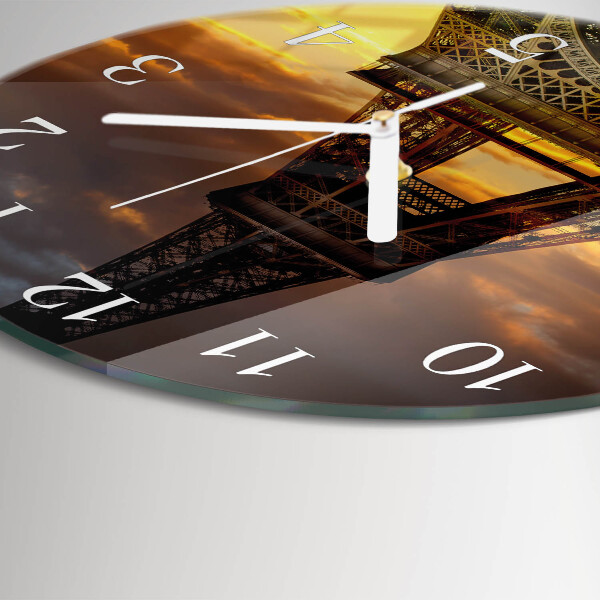 Orologio rotondo Torre Eiffel Parigi