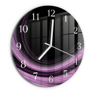 Orologio rotondo Linee astratte