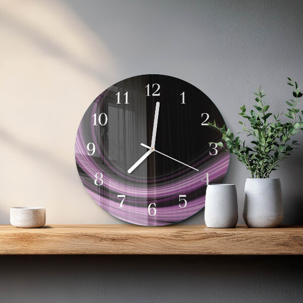 Orologio rotondo Linee astratte