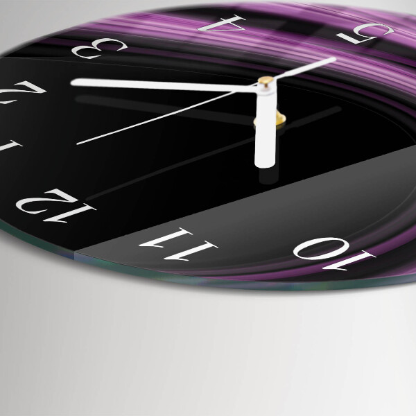 Orologio rotondo Linee astratte