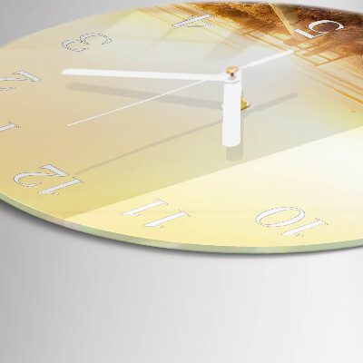 Orologio rotondo Sentiero lungo la spiaggia