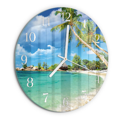 Orologio rotondo Palme da spiaggia