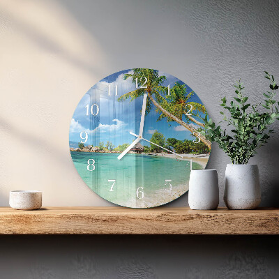 Orologio rotondo Palme da spiaggia