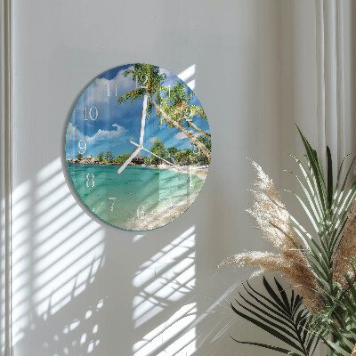 Orologio rotondo Palme da spiaggia