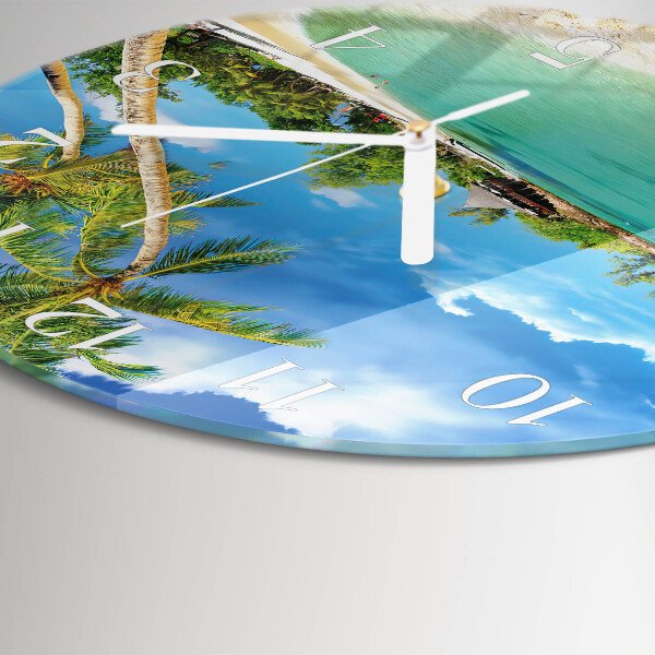 Orologio rotondo Palme da spiaggia