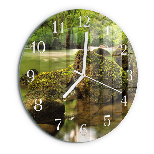 Orologio rotondo Fiume del paesaggio