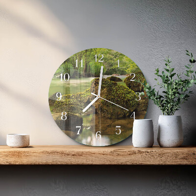 Orologio rotondo Fiume del paesaggio