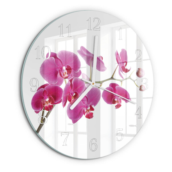 Orologio rotondo Orchidea