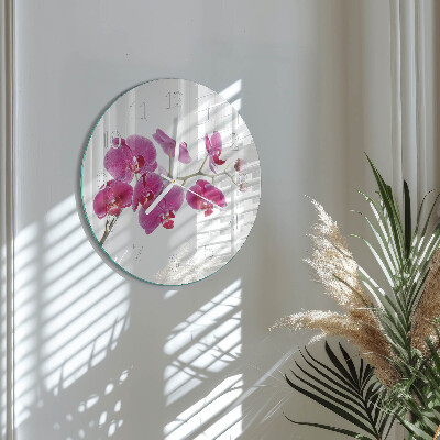 Orologio rotondo Orchidea