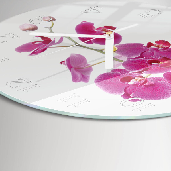 Orologio rotondo Orchidea