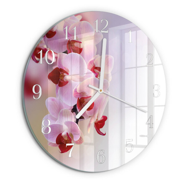 Orologio rotondo Orchidea