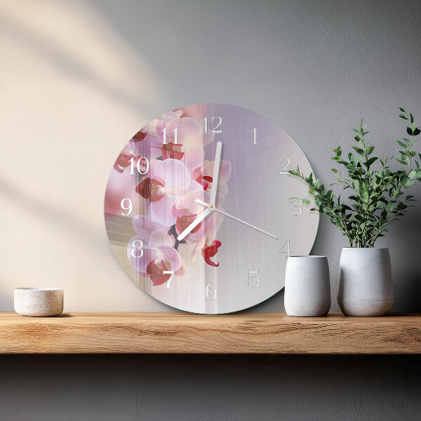 Orologio rotondo Orchidea