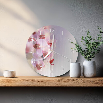 Orologio rotondo Orchidea